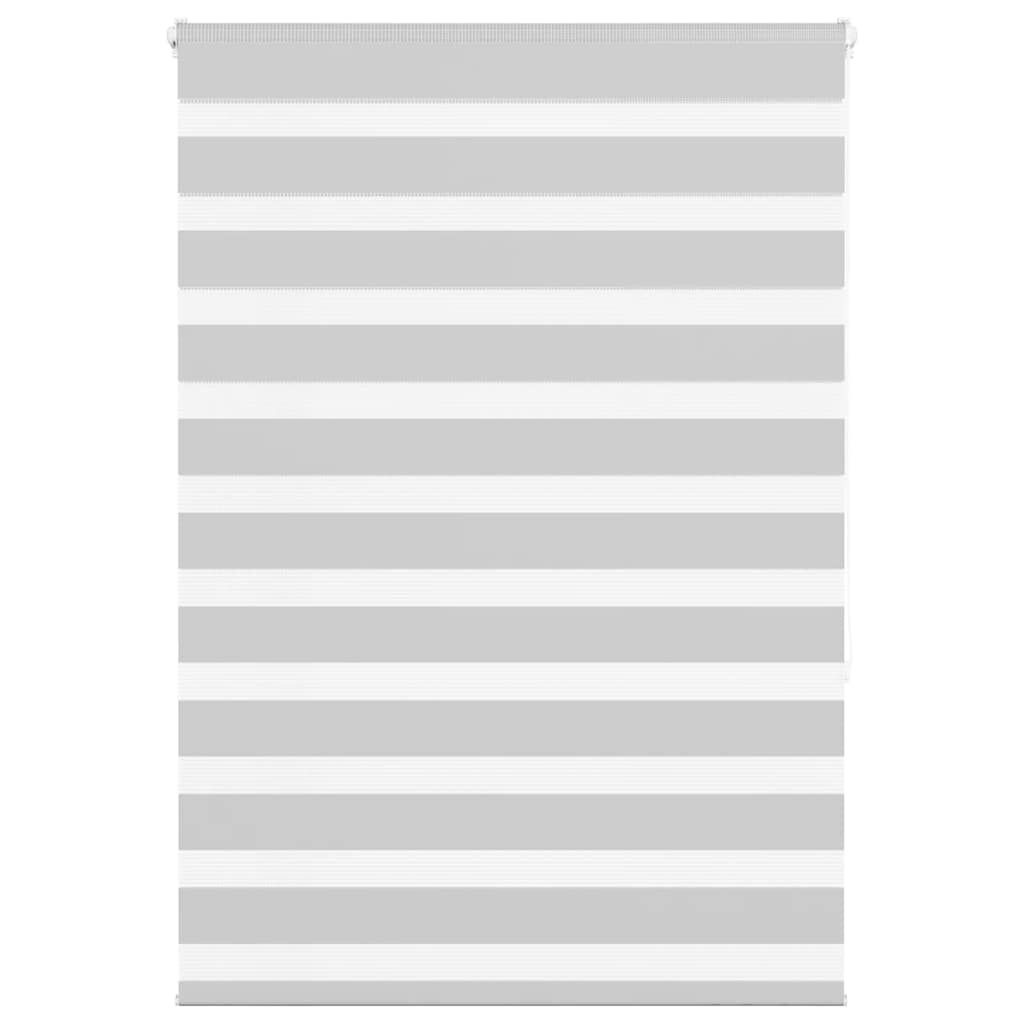 vidaXL Zebra rolgordijn 100x150 cm stofbreedte 95,9 cm lichtgrijs