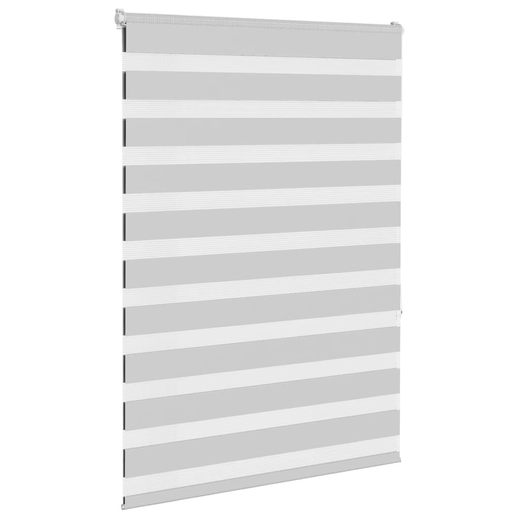 vidaXL Zebra rolgordijn 100x150 cm stofbreedte 95,9 cm lichtgrijs