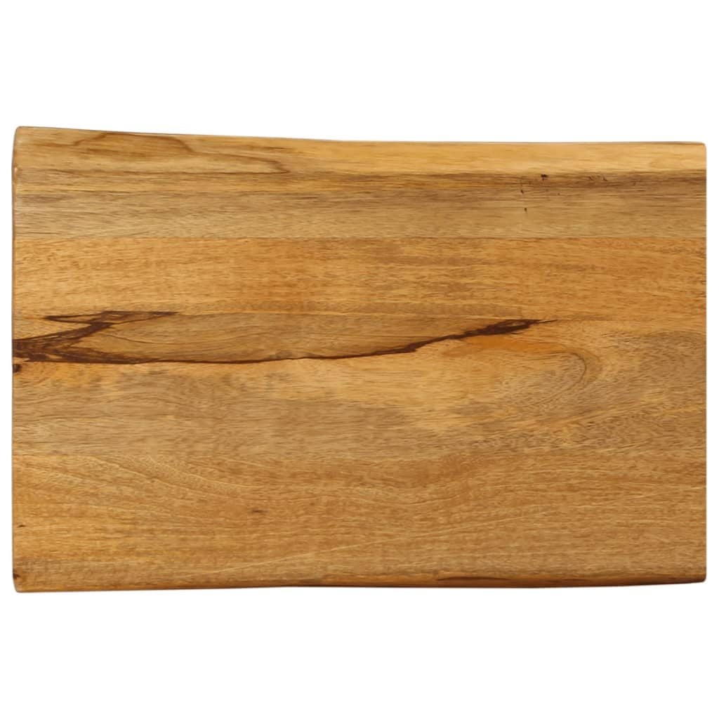 vidaXL Tafelblad met natuurlijke rand 60x40x2,5 cm massief mangohout