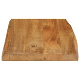 vidaXL Tafelblad met natuurlijke rand 60x40x2,5 cm massief mangohout