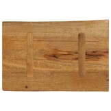 vidaXL Tafelblad met natuurlijke rand 60x40x2,5 cm massief mangohout