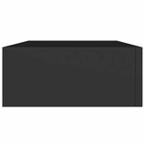 vidaXL Wandschappen 2 st met lade 40x23,5x10 cm MDF zwart