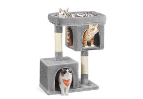 Kattenboom Grijs 82cm - 41% Korting! Krabpalen & Grotjes