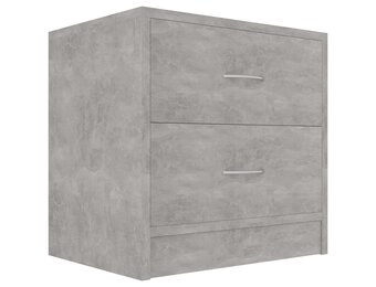 vidaXL Nachtkastje 40x30x40 cm bewerkt hout betongrijs