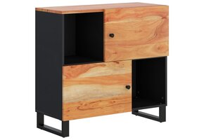 vidaXL Dressoir Massief Acaciahout 80x33x75 cm - 35% Korting