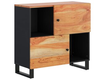 vidaXL Dressoir met 2 deuren 80x33x75 cm massief acaciahout