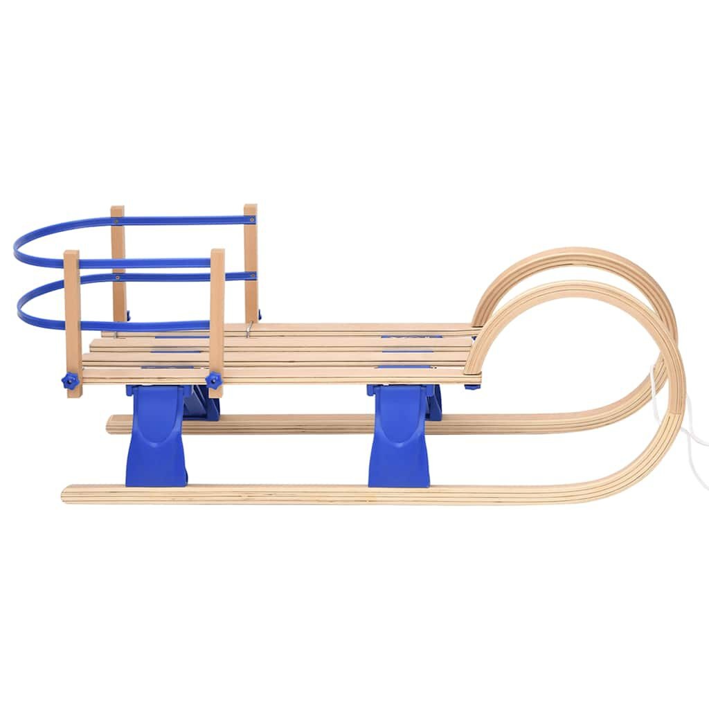 vidaXL Slee met rugleuning inklapbaar 110 cm multiplex