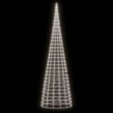 vidaXL LED-kerstboom aan vlaggenmast 3000 LEDs koud wit 800 cm
