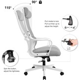 Ergonomische bureaustoel - Grijs - 37% Korting
