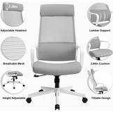 Ergonomische bureaustoel - Grijs - 37% Korting