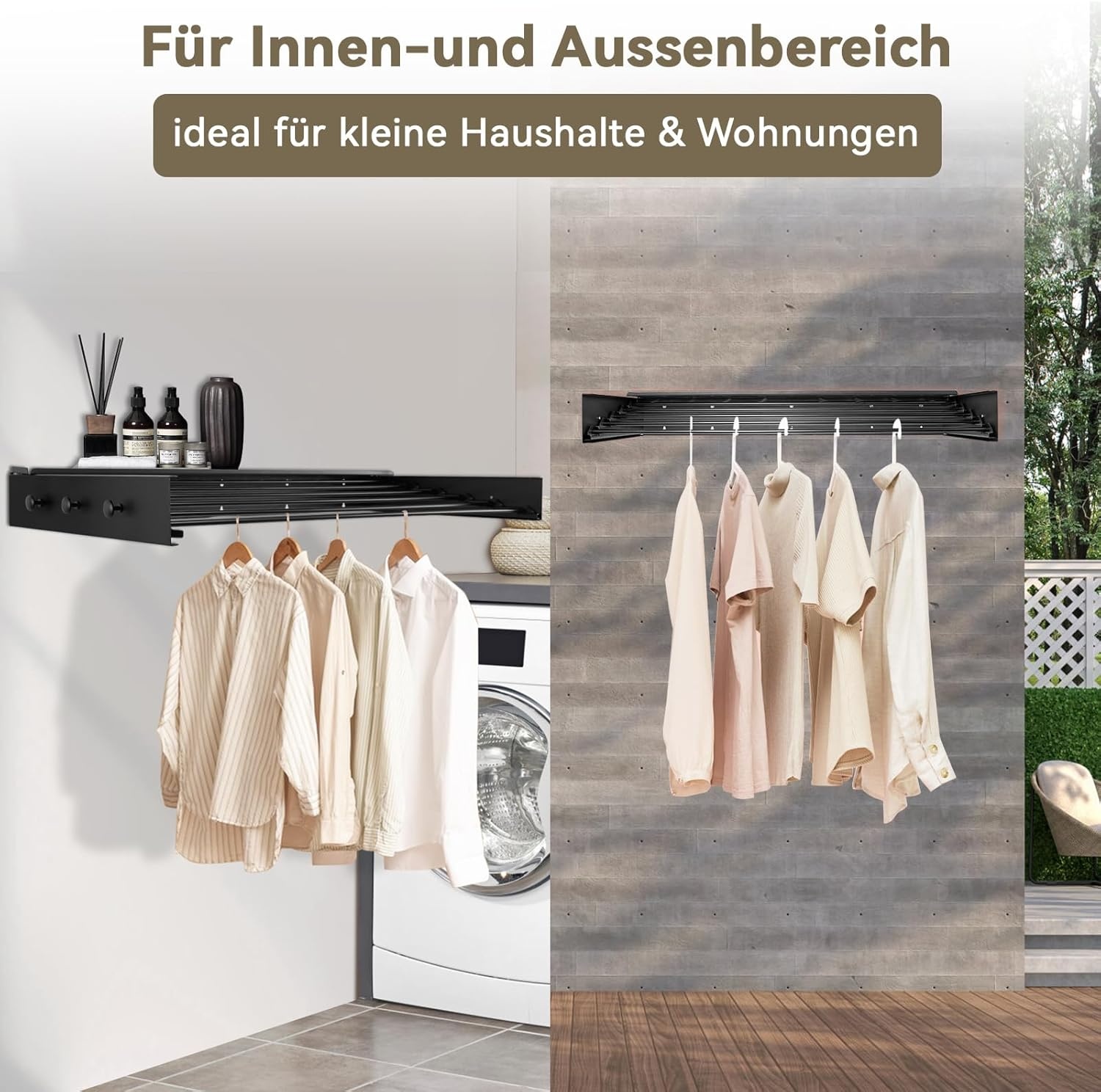 Donken Wanddroogrek - 100 cm - 37% Korting - Ruimtebesparend & Duurzaam