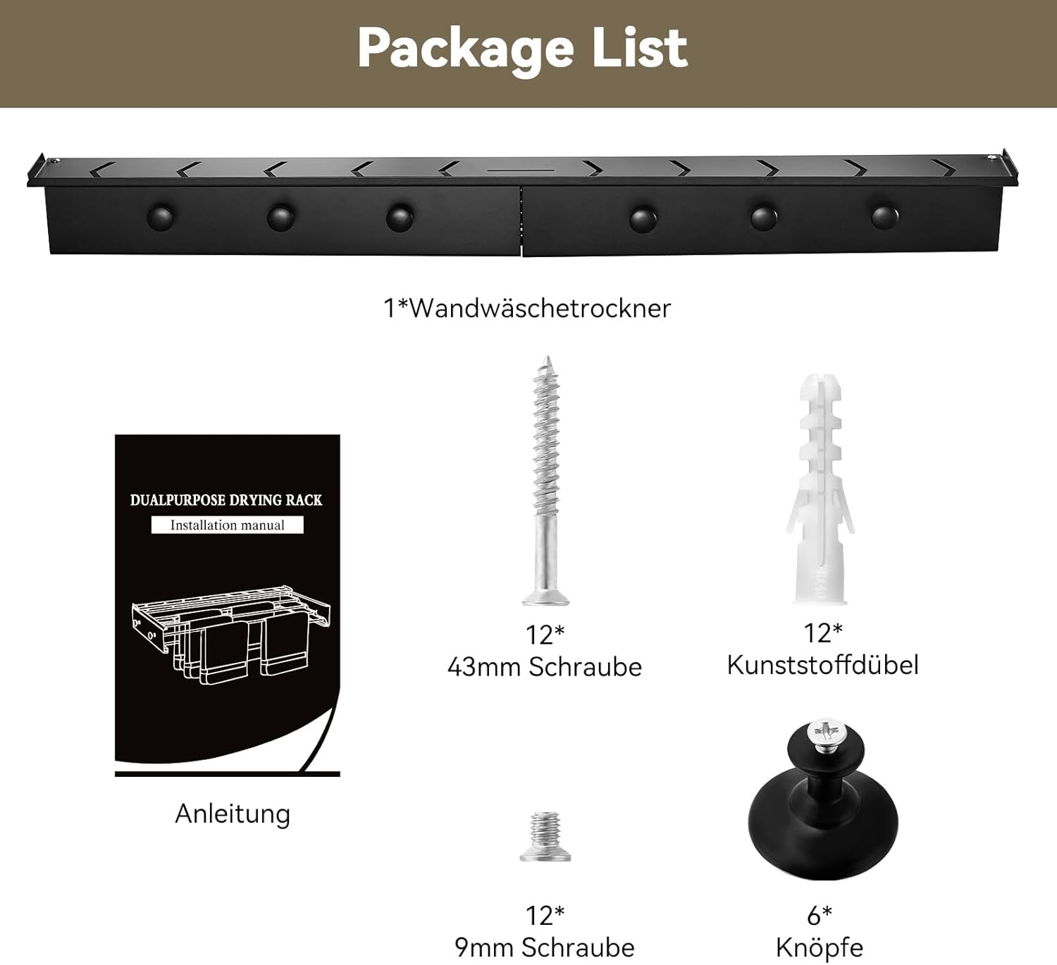 Donken Wanddroogrek - 100 cm - 37% Korting - Ruimtebesparend & Duurzaam