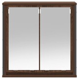 vidaXL Badkamerwandkast met spiegel - 60x21x60 cm Bruin Eiken - 30% Korting!
