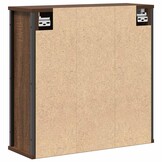 vidaXL Badkamerwandkast met spiegel - 60x21x60 cm Bruin Eiken - 30% Korting!