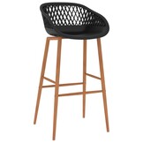 vidaXL Barstoelen 4 stuks - Zwart | 35% Korting