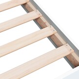 vidaXL Bedframe Wit Bewerkt Hout 100x200 cm - 35% Korting!