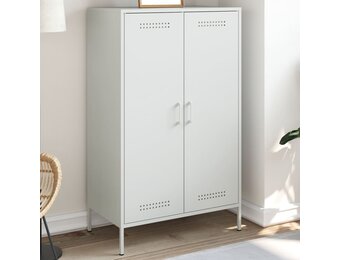 vidaXL Hoge Kast Wit - 35% Korting! Industriële Opbergkast