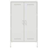 vidaXL Hoge Kast Wit - 35% Korting! Industriële Opbergkast