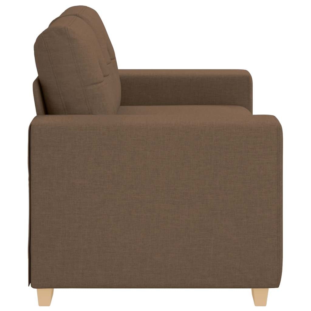 vidaXL Loveseat Bank Bruin 120cm Stof - 35% Korting!