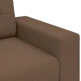 vidaXL Loveseat Bank Bruin 120cm Stof - 35% Korting!