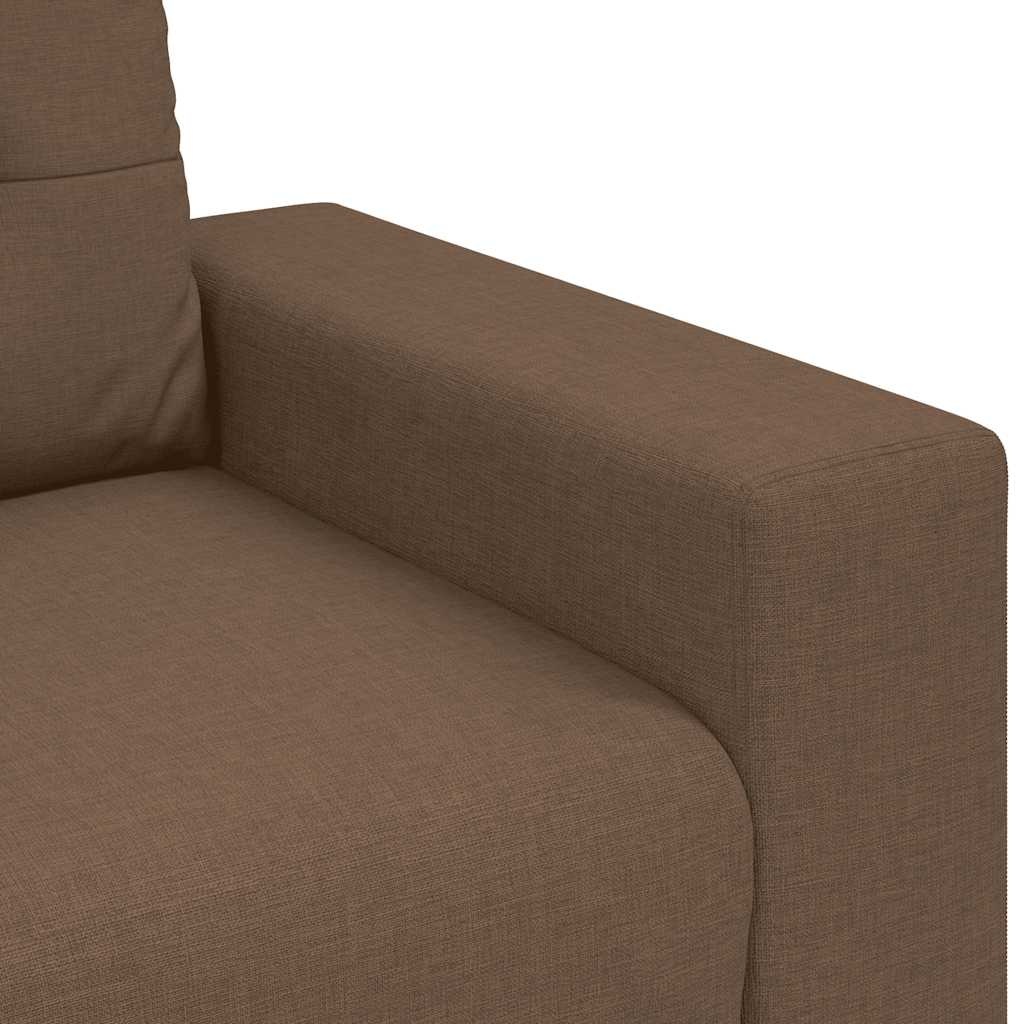 vidaXL Loveseat Bank Bruin 120cm Stof - 35% Korting!
