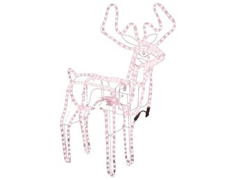 VidaXL Kerstfiguur Rendier met Bewegende Kop - 76x42x87 cm - 35% Korting!