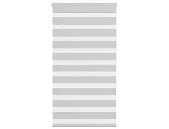 vidaXL Zebra rolgordijn Lichtgrijs 80x150cm - Nu 55% Korting!