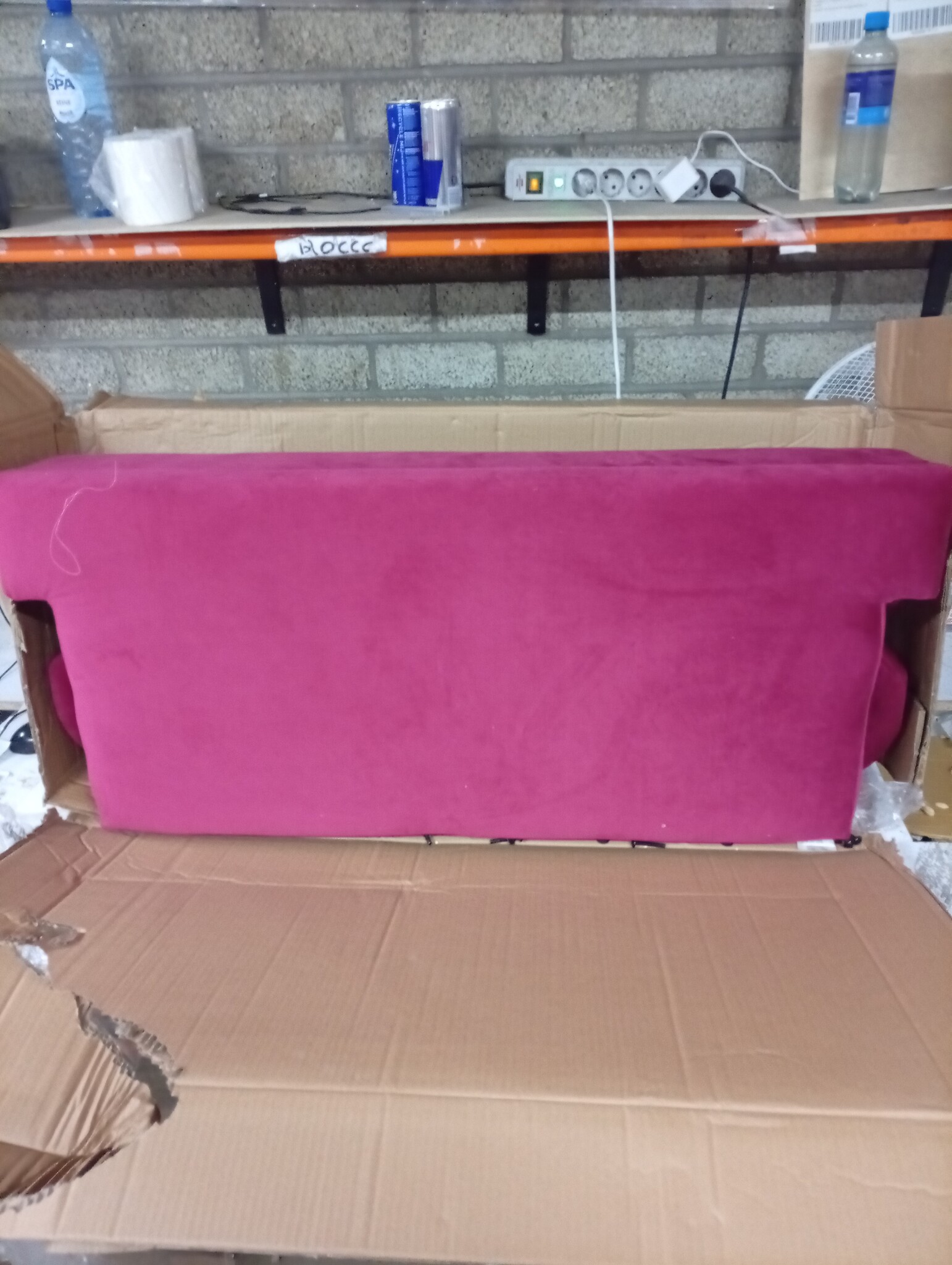 vidaXL Bankje met Kussens - 120.5cm - Wijnrood Fluweel - 55% Korting