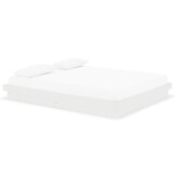 vidaXL Massief Houten Bedframe Wit 160x200 cm - 60% Korting