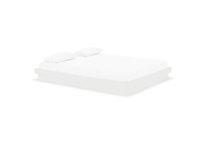 vidaXL Massief Houten Bedframe Wit 160x200 cm - 60% Korting
