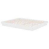 vidaXL Massief Houten Bedframe Wit 160x200 cm - 60% Korting