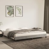 vidaXL Lichtgrijs Fluweel Bedframe 200x200cm - Nu met 35% Korting!
