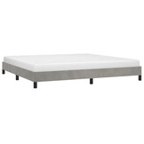 vidaXL Lichtgrijs Fluweel Bedframe 200x200cm - Nu met 35% Korting!