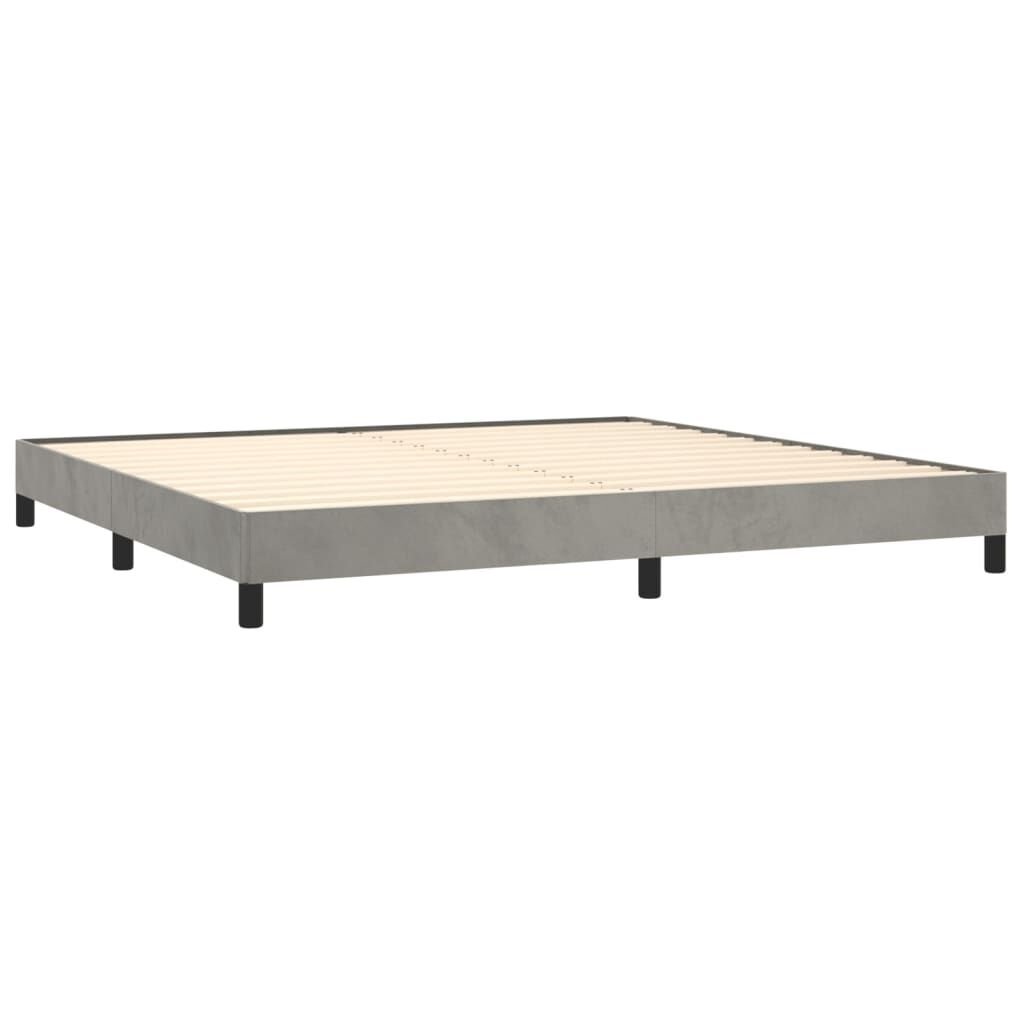 vidaXL Lichtgrijs Fluweel Bedframe 200x200cm - Nu met 35% Korting!