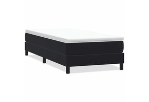 vidaXL Boxspring Zwart Fluweel 90x220 cm - 35% Korting!