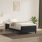 vidaXL Boxspring Zwart Fluweel 90x220 cm - 35% Korting!