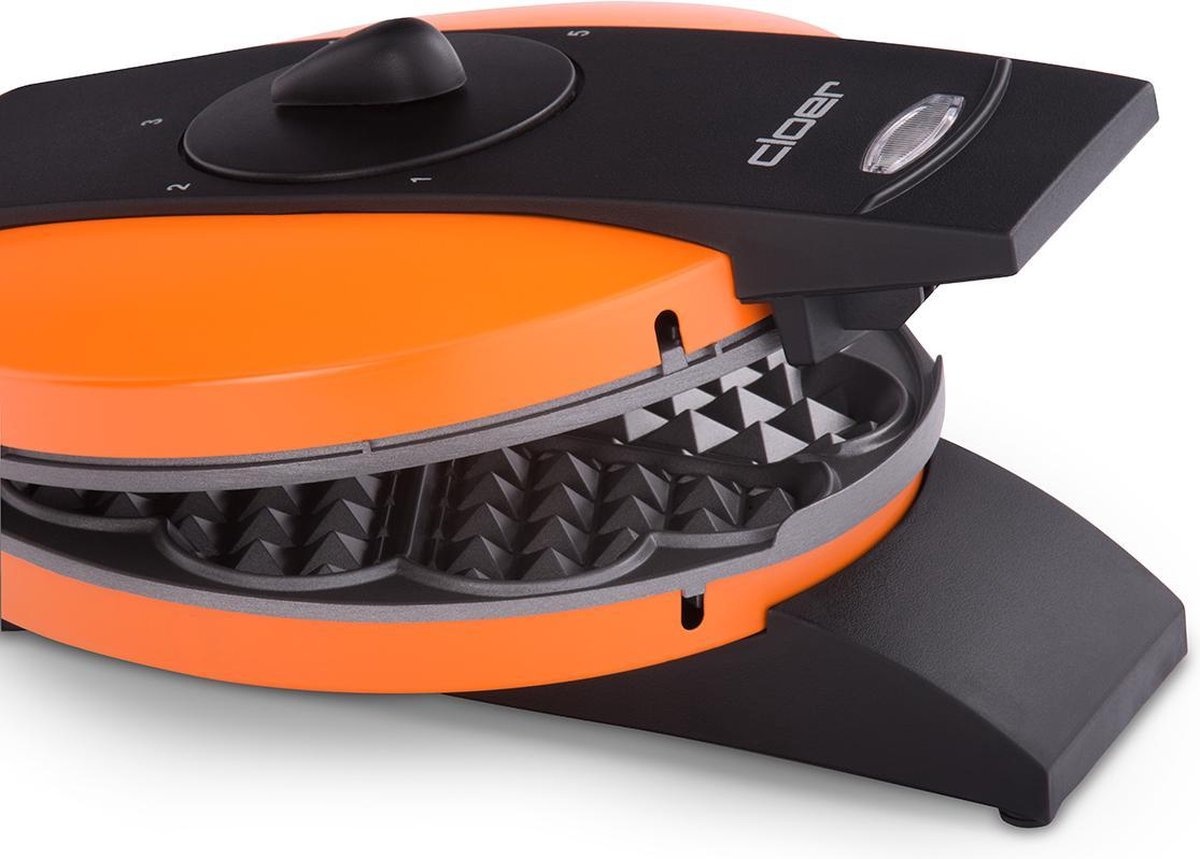 Cloer 1627-15 Wafelijzer (Oranje) - 65% Korting!