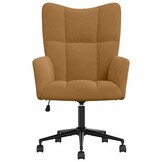 vidaXL Relaxstoel Fluweel Bruin - 35% Korting