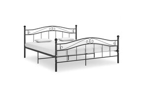vidaXL Bedframe Metaal Zwart 160x200 cm | 35% Korting!