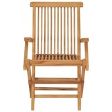 vidaXL Tuinstoelen 3 st inklapbaar massief teakhout