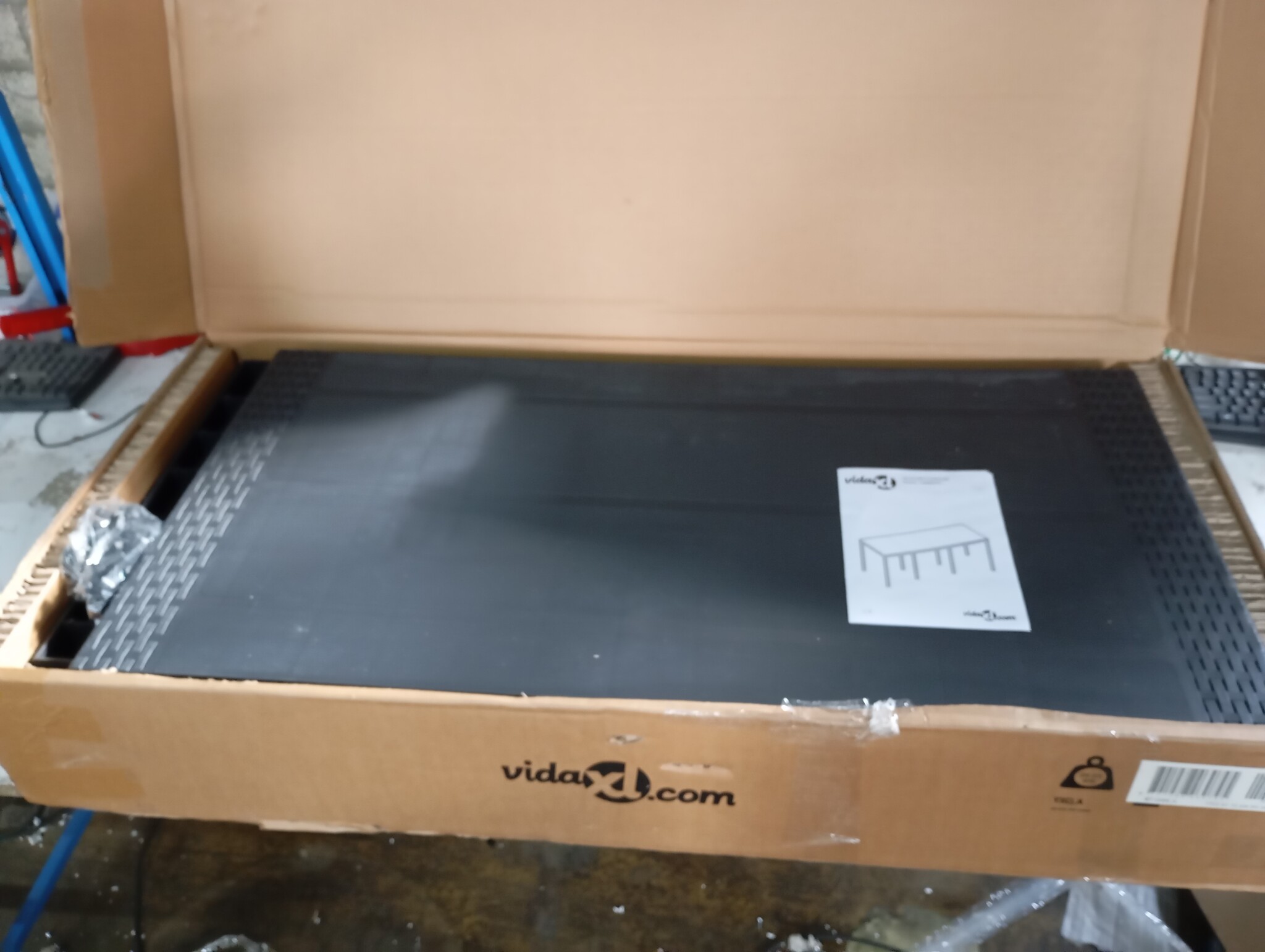 vidaXL Tuinstafel Antraciet 200x100cm - 55% Korting!