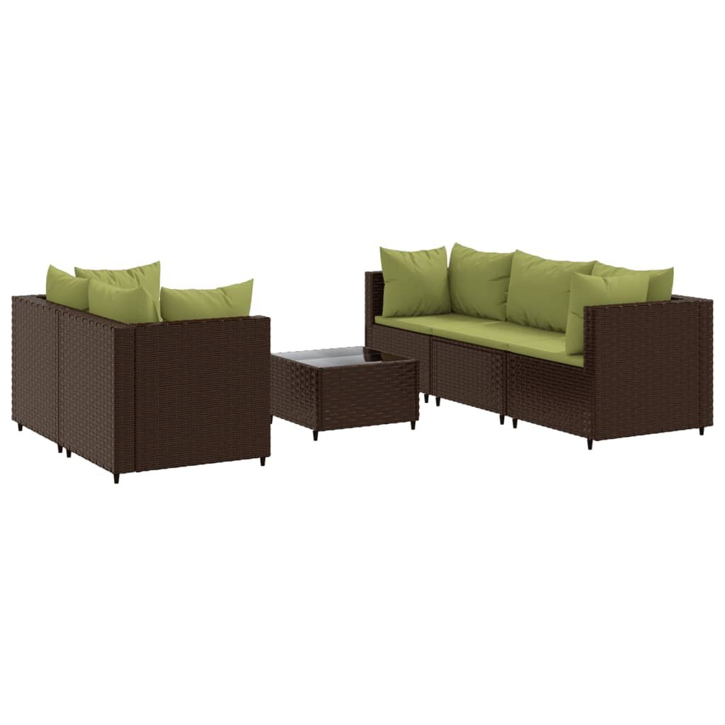 vidaXL 6-delige Loungeset met kussens - 35% Korting!