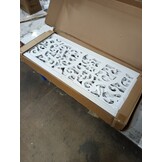 vidaXL Kamerscherm 6 panelen Paulowniahout Wit - 60% Korting