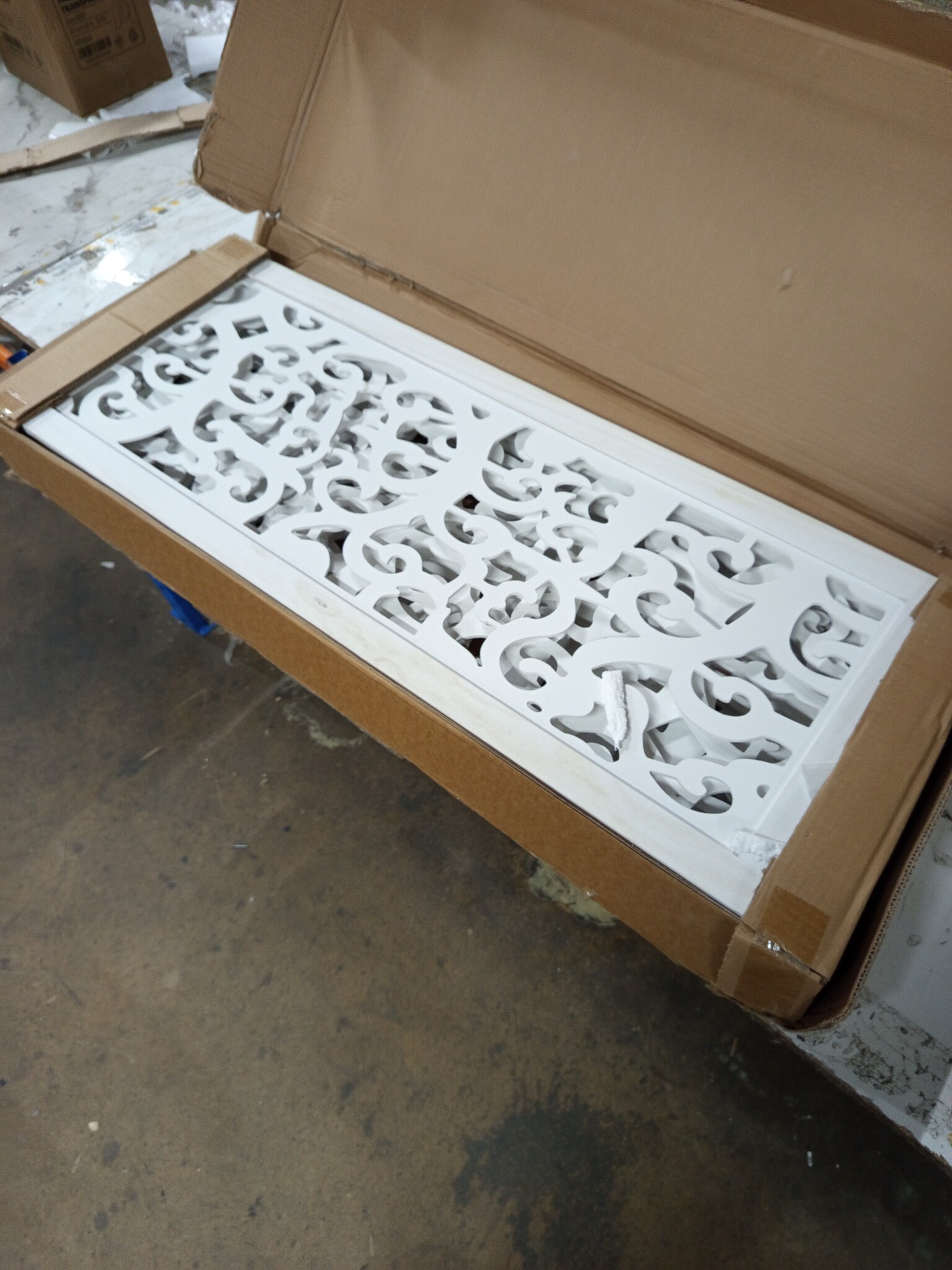 vidaXL Kamerscherm 6 panelen Paulowniahout Wit - 60% Korting