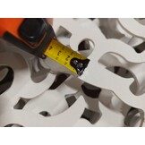 vidaXL Kamerscherm 6 panelen Paulowniahout Wit - 60% Korting