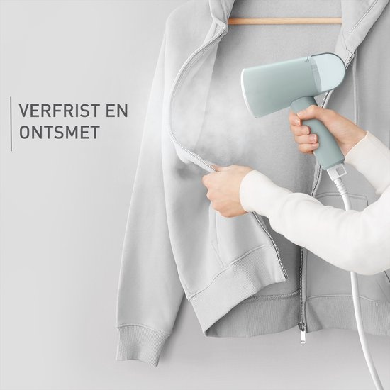 Tefal Origin Travel DT1034 - Kledingstomer - Compact - Opvouwbaar - Ideaal voor Reizen - Handstomer - Eucalyptus - 1200W