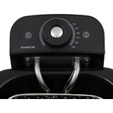 Inventum GF431S - Frituurpan - 3 liter - Tot 190 graden - 2200 watt - Koude zone - Friteuse - Oliebollen pan - RVS/Zwart