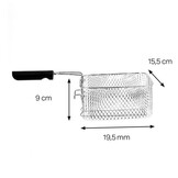 Inventum GF431S - Frituurpan - 3 liter - Tot 190 graden - 2200 watt - Koude zone - Friteuse - Oliebollen pan - RVS/Zwart