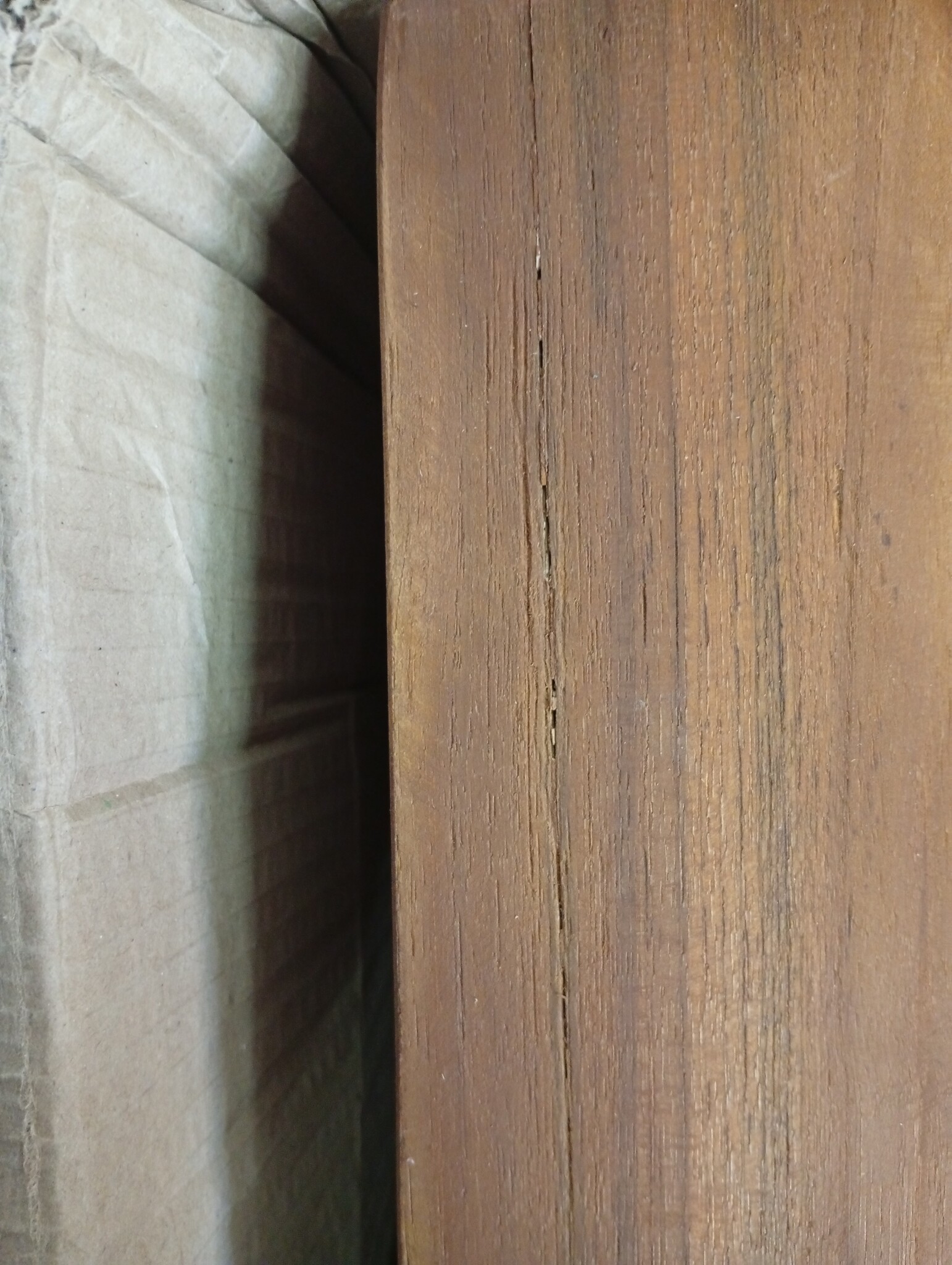 vidaXL Tv-meubel wandmontage 90x30x30 cm massief teakhout