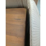 vidaXL Tv-meubel wandmontage 90x30x30 cm massief teakhout